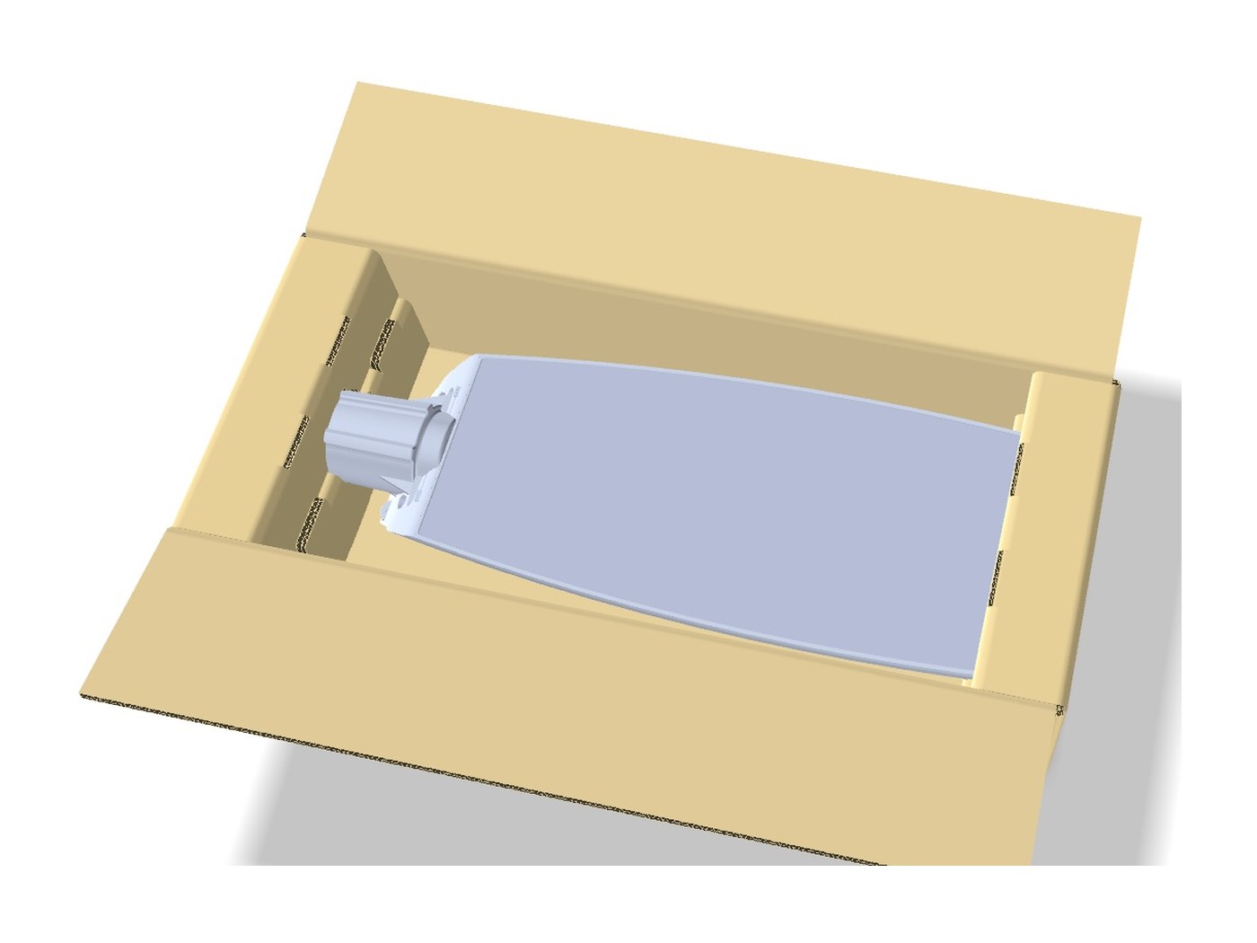 Vue 3D du berceau de protection d'un luminaire de voirie