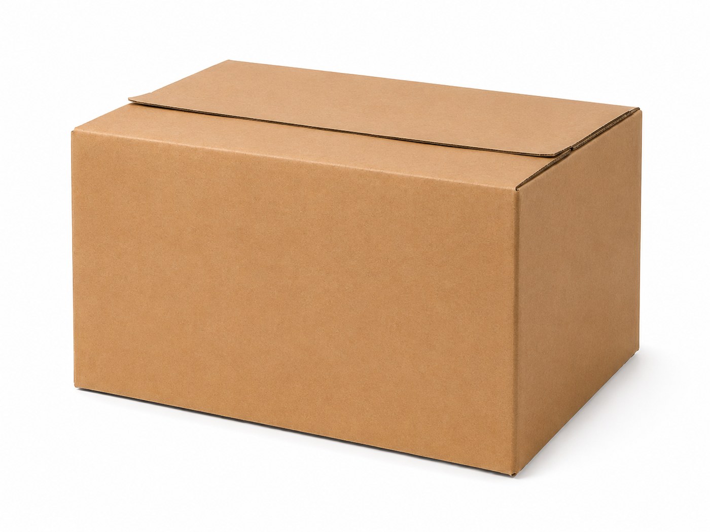 Caisse carton à rabats recouvrants