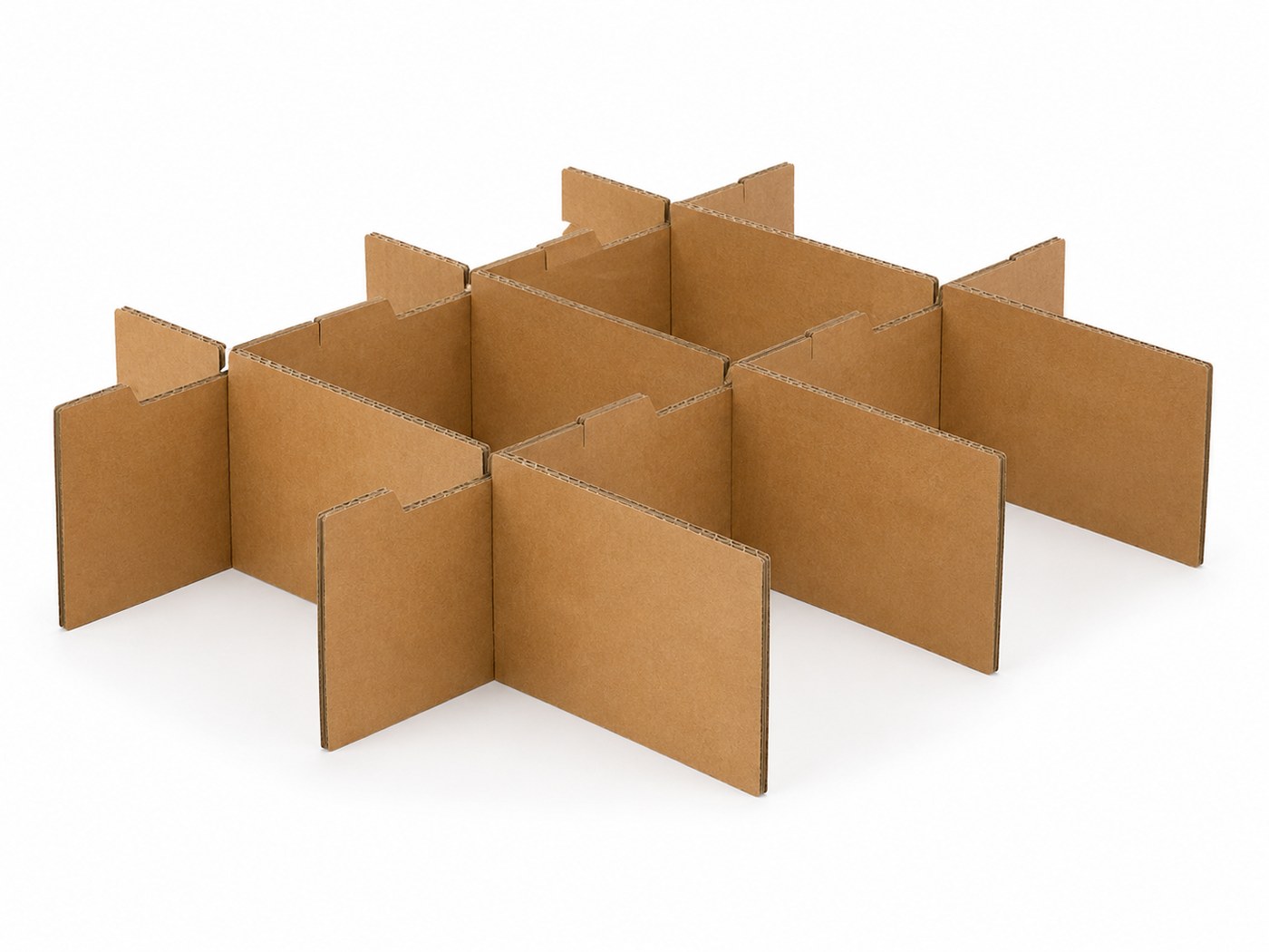 Croisillons de calage en carton ondulé