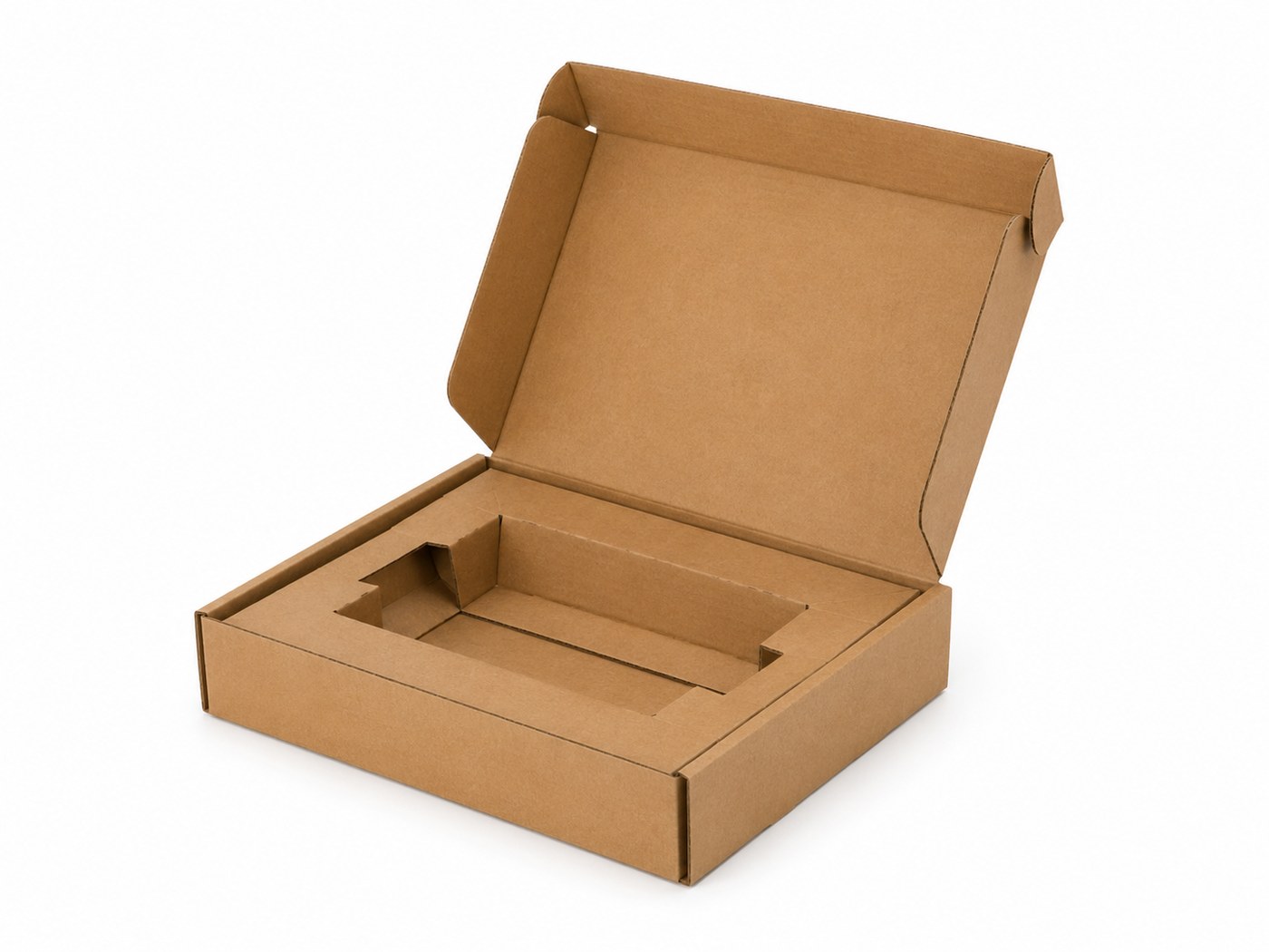 Coffret carton avec calage intégré